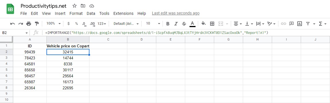 How to Use Function IMPORTRANGE in Google Sheets?