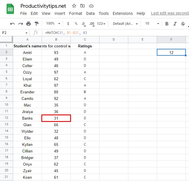 INDEX MATCH in Google Sheets: Instruction + Tips