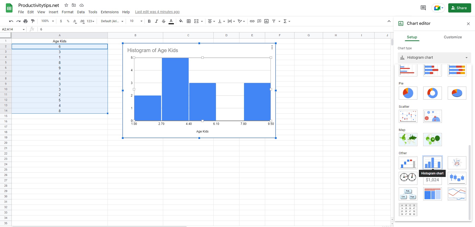 How To Make A Histogram In Google Sheets in 1 Minute?