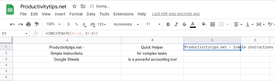 How to Use CONCATENATE Function in Google Sheets?